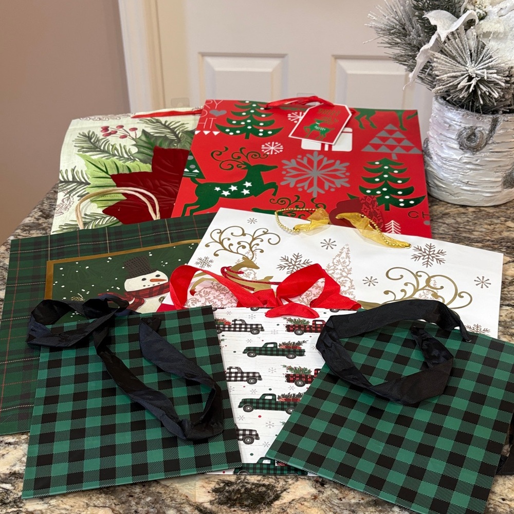 NWT Holiday Gift Bags Set of 10